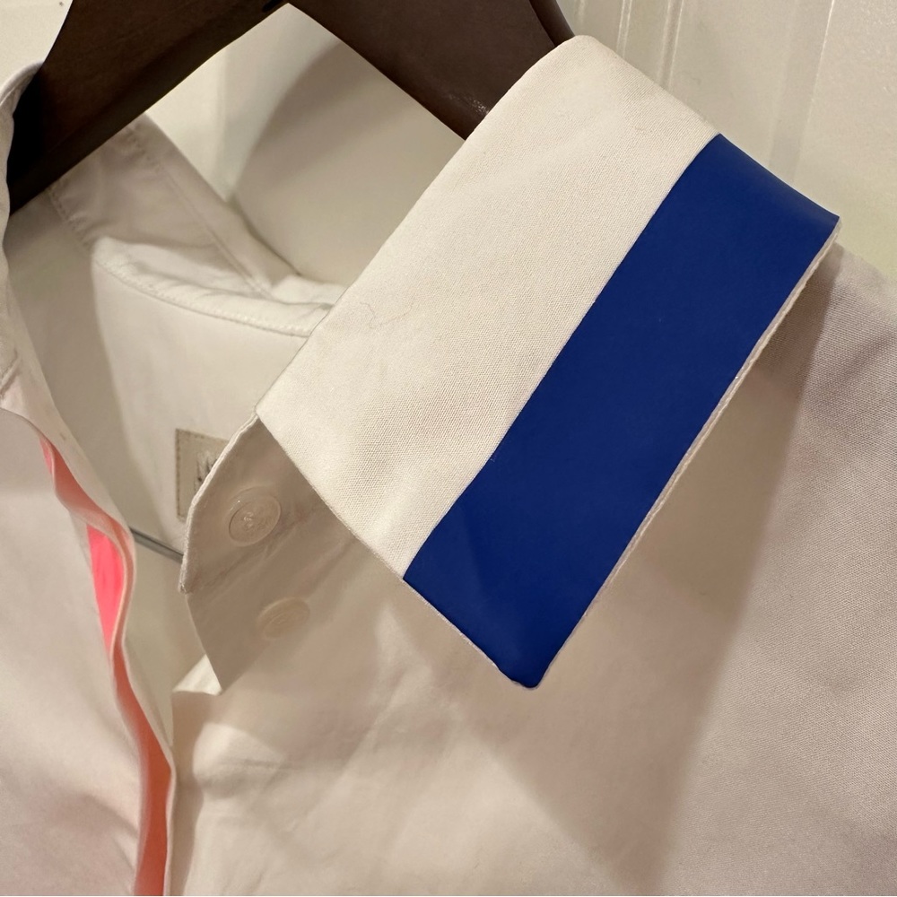 MaxMara Weekend “Flutterflies”Collection Label-Cut White Shirt Size:Medium 4/6 - Picture 10 of 16